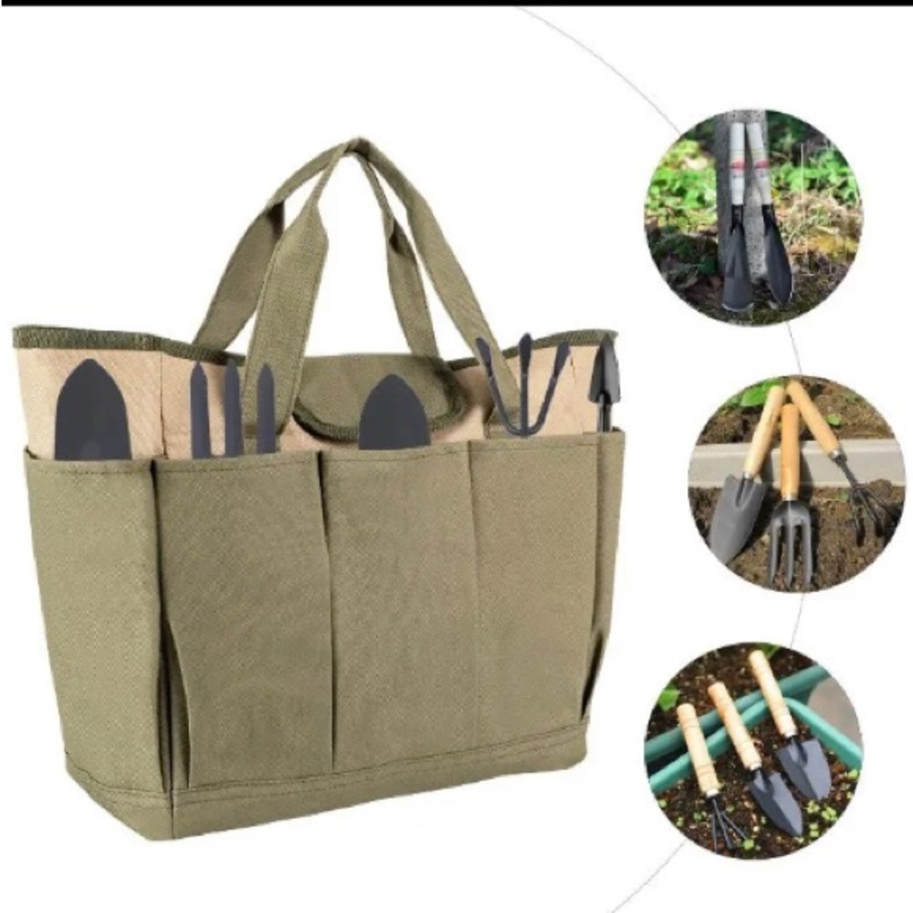 Green Gardening Tool Tote Bag